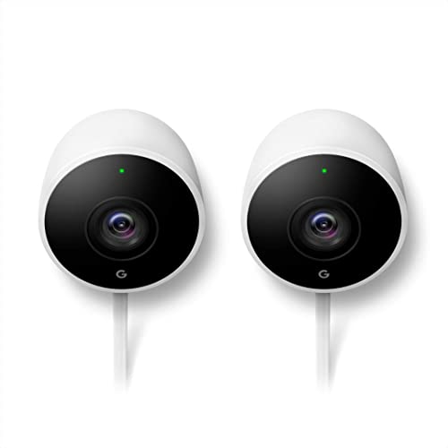 Google Nest Cam Outdoor 2-Pack - 1st Generation -...