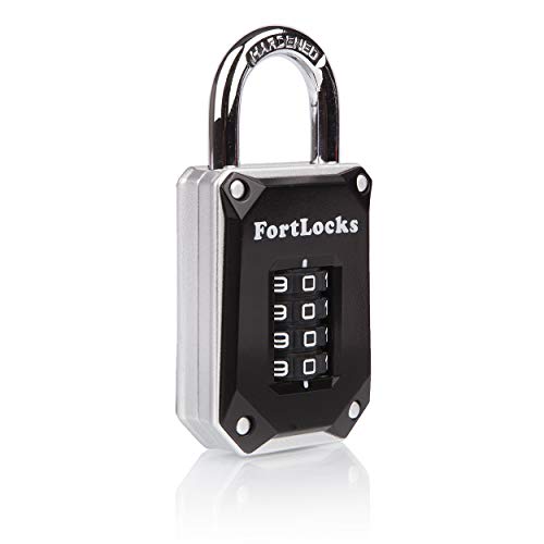 FortLocks Gym Locker Lock - 4 Digit, Heavy Duty,...