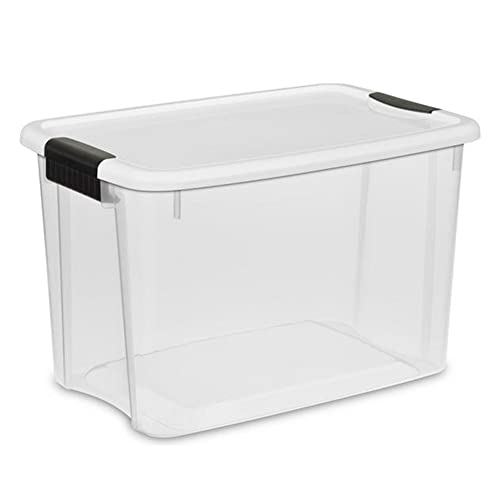 Sterilite 30 Qt Ultra Latch Box, Stackable Storage...