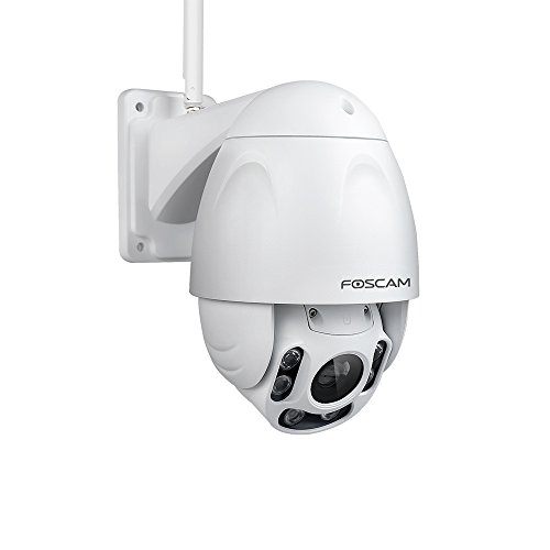 FOSCAM Outdoor PTZ (4x Optical Zoom) HD 1080P WiFi...