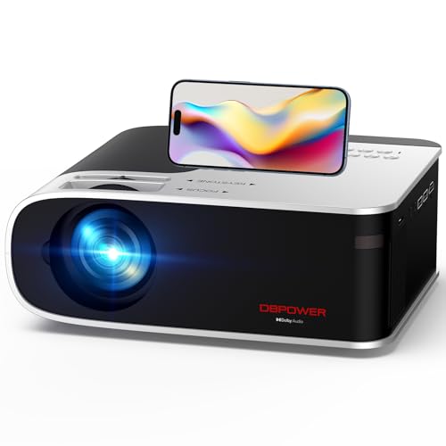 DBPOWER WiFi Projector, 9000L Full HD 1080p Video...