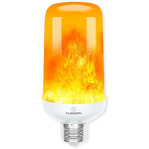 Hudson LED Flame Effect Light Bulbs with 4 Mode...