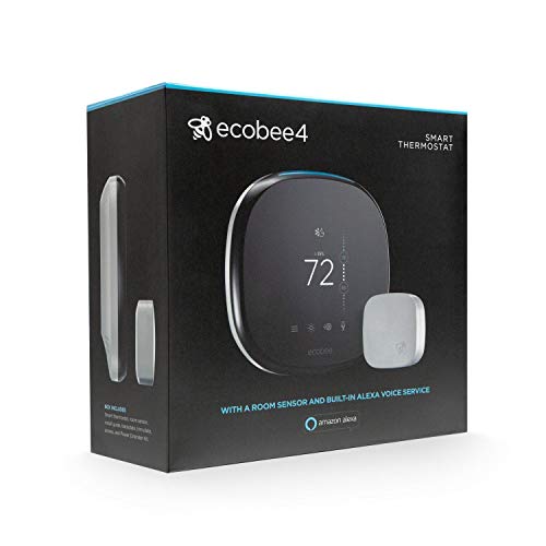 ecobee4 Smart Thermostat with Built-in Alexa, Room...