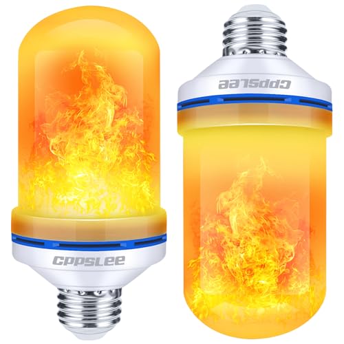 CPPSLEE LED Flame Light Bulbs, 4 Modes Flickering...