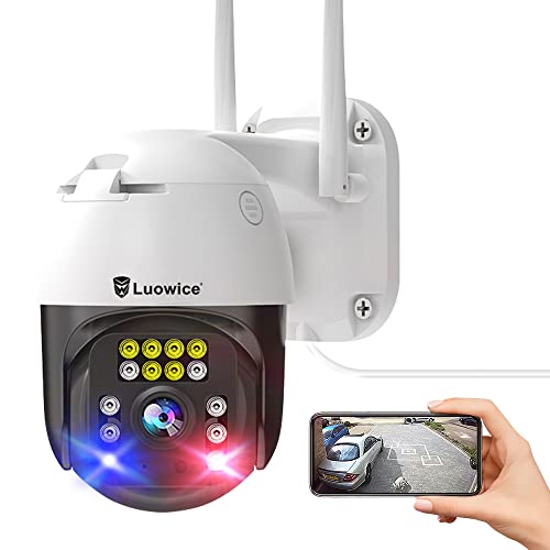 Luowice 5MP PTZ Security Camera Outdoor FHD WiFi...