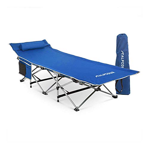 Alpcour Folding Camping Cot – Deluxe Collapsible...