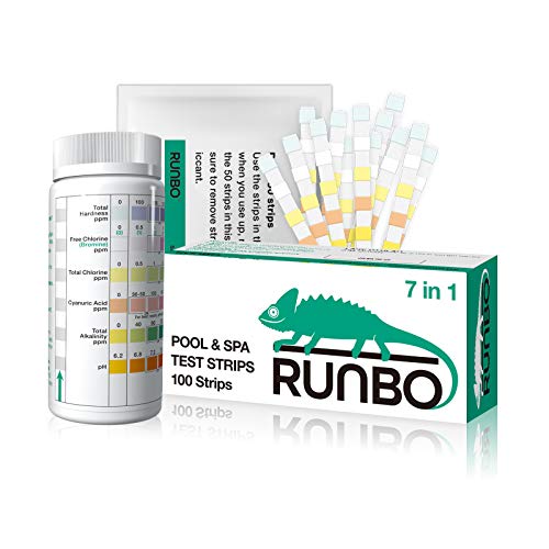 RUNBO Pool Test Strips 7-in-1 (100 Count), Quality...