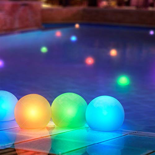 FlashingBlinkyLights Floating Lights for Pool (Set...