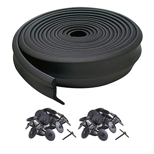 MD Building Products 03749 16 ft. Black Rubber...
