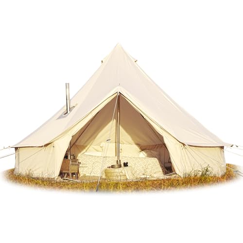 Canvas Bell Tent, Luxury Yurt Tent for Family...