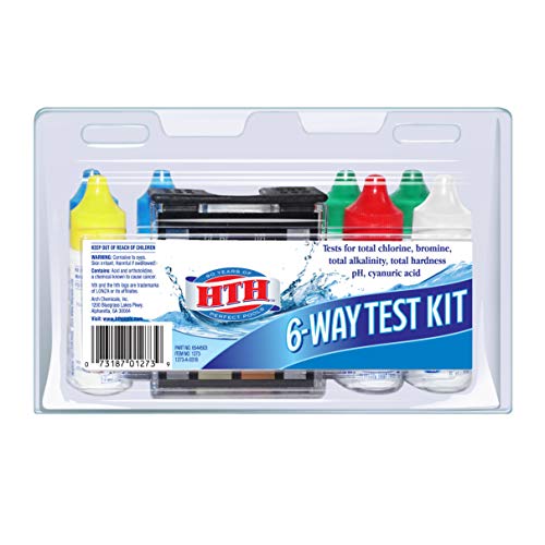 HTH 1273 6-Way Test Kit Swimming Pools Chemical...