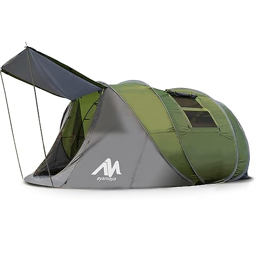 6 Person Easy Pop Up Tents for Camping - AYAMAYA...