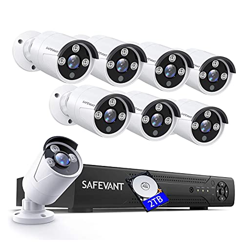 [5MP, 2TB HDD] Security Camera System,SAFEVANT 8...