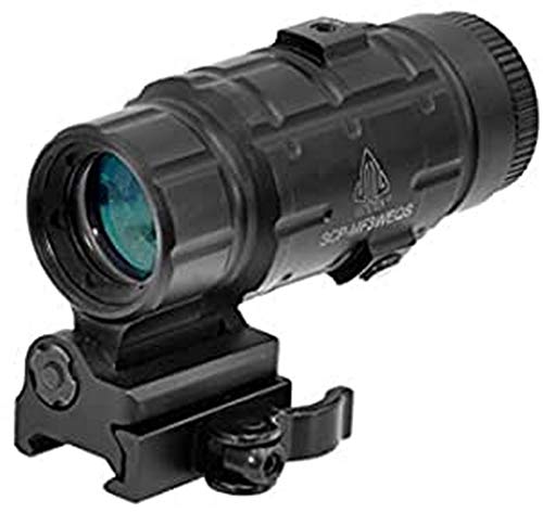 UTG 3X Magnifier with Flip-to-side QD Mount, W/E...