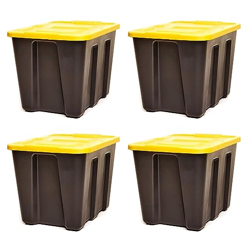 HOMZ Durabilt Heavy Duty 18 Gallon Storage Tote...