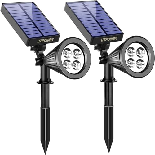 URPOWER Solar Lights Outdoor, Adjustable Solar...