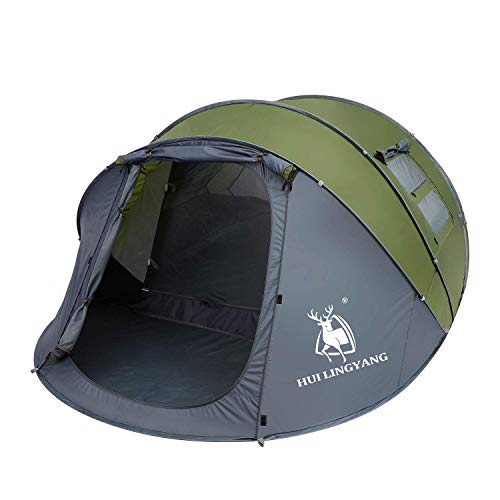 HUI LINGYANG 6 Person Easy Pop Up Tent,12.5’ x...