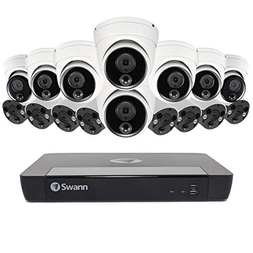 Swann Home Security Camera System, 4K 8 Spotlight...