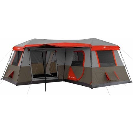 OZARK TRAIL 12 Person 3 Room L-Shaped Instant...