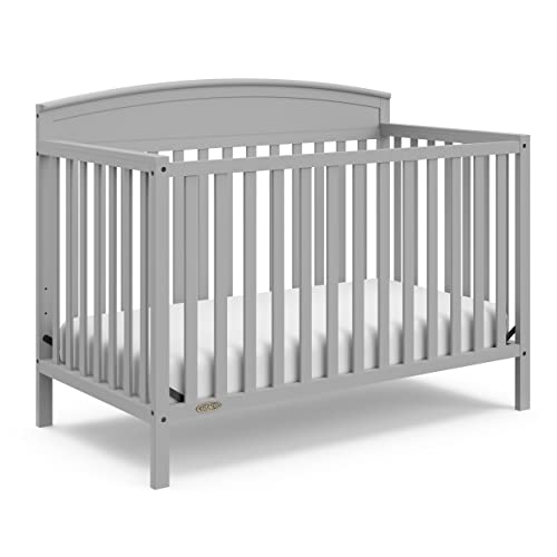Graco Benton 5-in-1 Convertible Crib (Pebble Gray)...