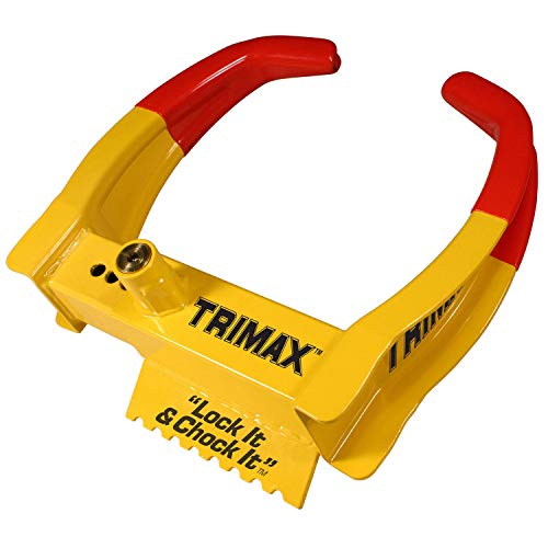 Trimax TCL65 Wheel Chock Lock , Yellow/Red, 7.25in