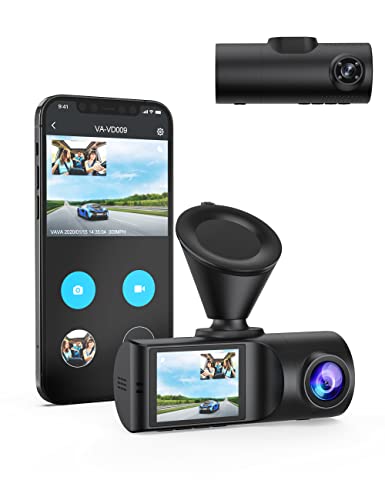 Dual Dash Cam, Dash Cam 2K Front and 1080P Cabin...