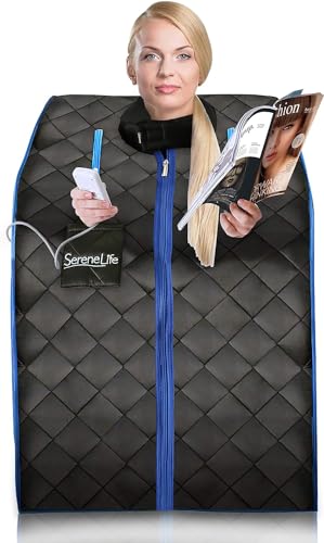 SereneLife Portable Infrared Home Spa, One Person...