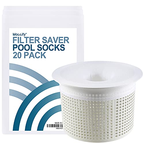 Maccify 20-Pack Pool Skimmer Socks - Filter Savers...