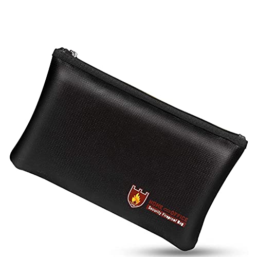 Fireproof Money Safe Document Bag. Non-Itchy...