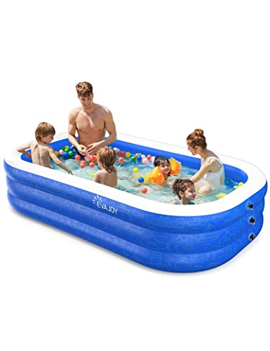 Inflatable Pool, EVAJOY 118'' x 72'' x 20'' Above...