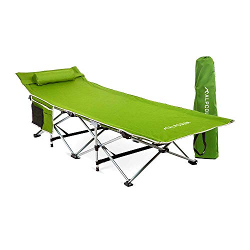 Alpcour Folding Camping Cot – Deluxe Collapsible...