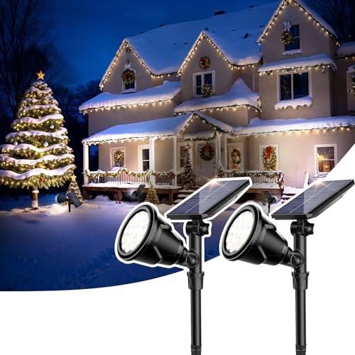 ROSHWEY Solar Spot Lights Outdoor, 600LM Solar...