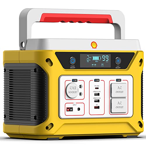 Shell Portable Power Station, 583Wh Solar...