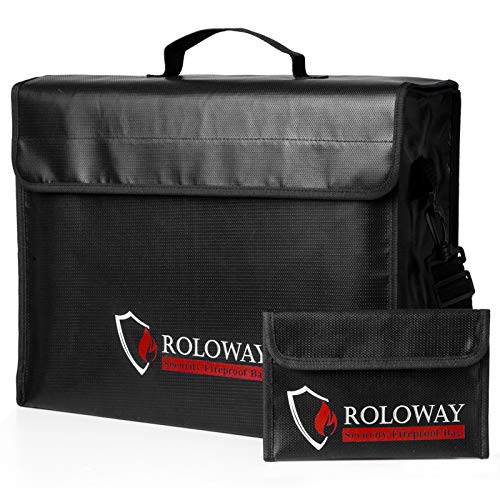 ROLOWAY Large (17 x 12 x 5.8 inches) Fireproof...