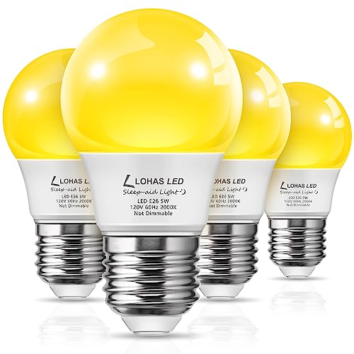 LOHAS Bug Light Bulb Yellow LED Bulbs, Outdoor...