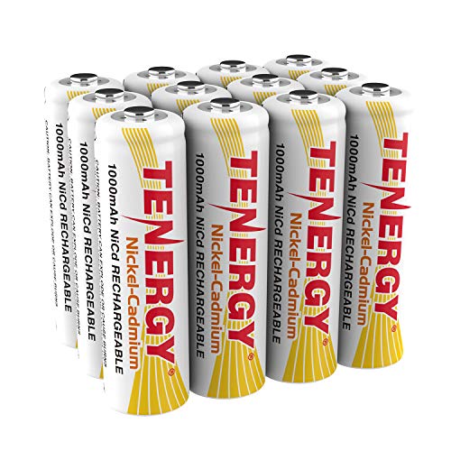 Tenergy AA Rechargeable Battery NiCd 1000mAh 1.2V...