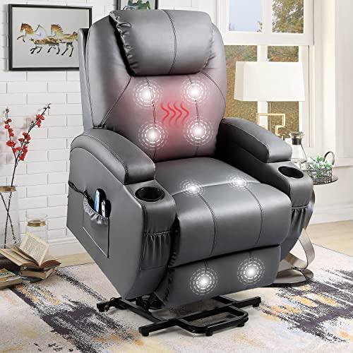 YESHOMY Power Lift Recliner Chair with Massage and...