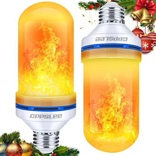 CPPSLEE LED Flame Light Bulbs, 4 Modes Flickering...