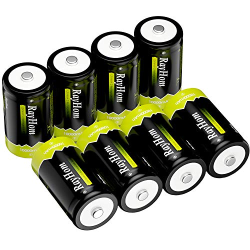 RayHom Rechargeable D Batteries 1.2V...