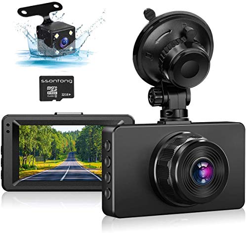Dash Camera for Cars 1080P Full HD Dual Dash Cam...