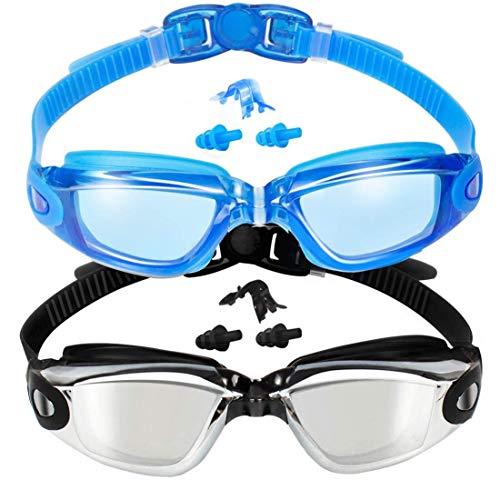 EverSport Swim Goggles, 2-Pack, Swimming Goggles,...