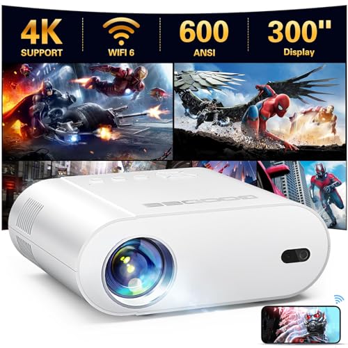 4K Projector, GooDee Projector with WiFi and...