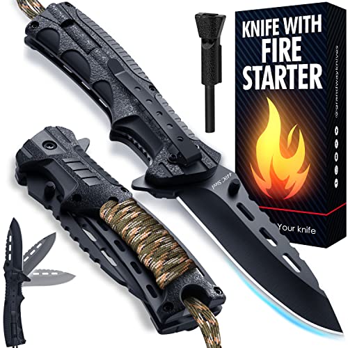 Pocket Knife - Tactical Folding Knife - Spring...