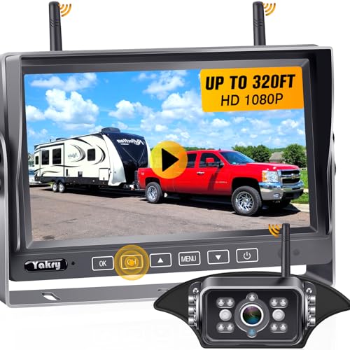 RV Backup Camera Wireless Pre-Wired Mount for...