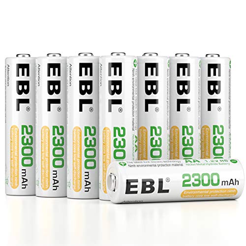 EBL Pack of 16 AA Batteries Rechargeable NiMH...