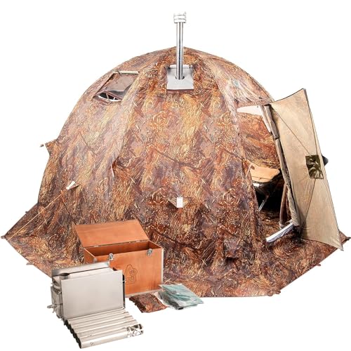 RBM Outdoors Hot Tent with Stove Jack for 5 People...