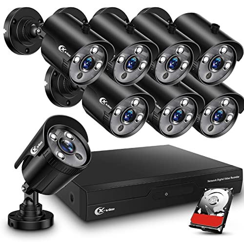 XVIM 8CH 1080P Wired Security Camera System with...