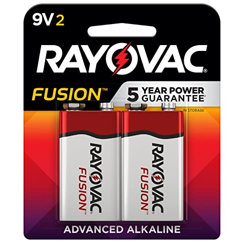 Rayovac 9V Batteries, Fusion Premium 9 Volt...