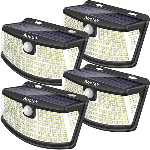 Aootek New Solar Motion Sensor Lights 120 LEDs...