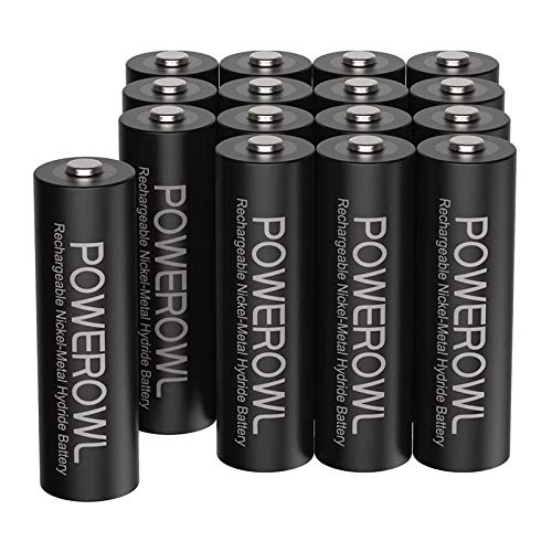 POWEROWL AA Rechargeable Batteries, 2800mAh High...